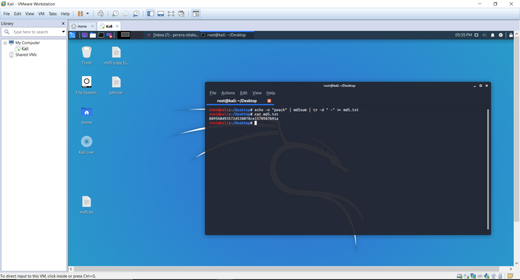 Cracking Password using Incremental Mode