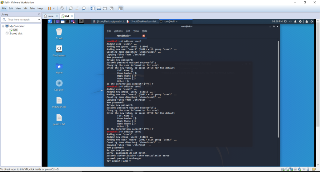 Creating New Users in Kali Linux